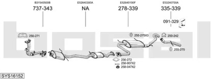 Выхлопная система BOSAL для MAZDA 323 III Hatchback (BF) 1.4