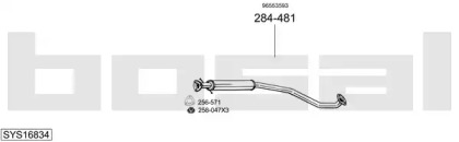 Выхлопная система BOSAL для DAEWOO NUBIRA Wagon (KLAN) 1.8