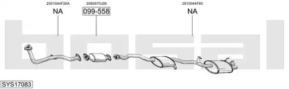 Выхлопная система BOSAL для NISSAN 200 SX (S13) 1.8 Turbo