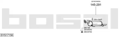 Выхлопная система BOSAL для NISSAN JUKE (F15) 1.6 DIG-T