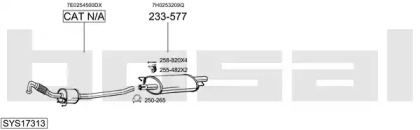 Выхлопная система BOSAL для VW MULTIVAN V (7HM, 7HN, 7HF, 7EF, 7EM, 7EN) 2.0 BiTDI 4motion