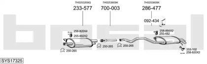 Выхлопная система BOSAL для VW TRANSPORTER VI Фургон (SGA, SGH) 2.0 TDI
