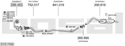 Выхлопная система BOSAL для NISSAN KUBISTAR (X76) 1.5 dCi
