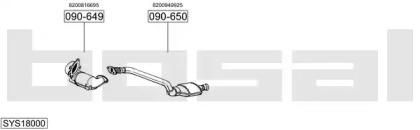 Выхлопная система BOSAL для NISSAN INTERSTAR Фургон (X70) dCi 120