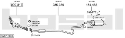 Выхлопная система BOSAL для FORD FIESTA VI Van 1.25