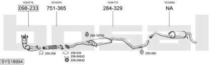 Выхлопная система BOSAL для FORD ESCORT VII Turnier (GAL, ANL) 1.3