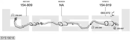 Выхлопная система BOSAL для FORD ESCORT VI Turnier (GAL) 1.4