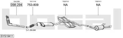 Выхлопная система BOSAL для FORD SCORPIO II Turnier (GNR, GGR) 2.0 i