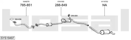 Выхлопная система BOSAL для FORD SIERRA Turnier (BNC) 2.3 D
