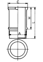 Цилиндр / Поршень KOLBENSCHMIDT для PEUGEOT 405 I (15B) 1.4