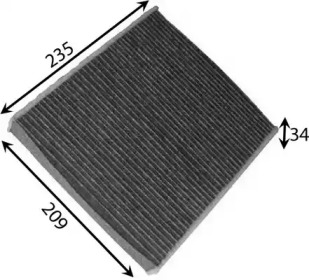 Фильтр салона JS ASAKASHI для FORD FOCUS II Кабриолет 2.0 TDCi