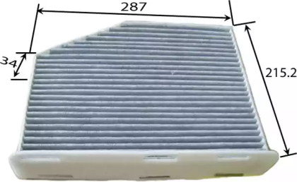 Фильтр салона JS ASAKASHI для VW GOLF VI (5K1) 1.6 BiFuel