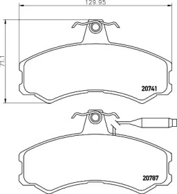 Дополнительные работы HELLA PAGID для PEUGEOT J5 автобус (290P) 2.5 D
