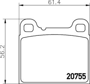 Дисковой тормозной механизм HELLA PAGID для VOLVO 940 II (944) 2.3 Turbo