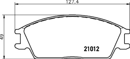 Дисковой тормозной механизм HELLA PAGID для HONDA ACCORD II Hatchback (AC, AD) 1.8 EX (AD)