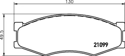 Дополнительные работы HELLA PAGID для NISSAN PICK UP (D21) 2.5 D 4WD