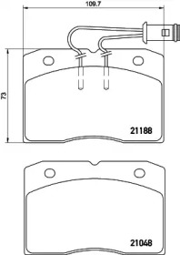 Запчасти для ТО HELLA PAGID для ALFA ROMEO AR 8 c бортовой платформой/ходовая часть (280_) 2.4 TD