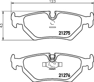 Тормозные колодки HELLA PAGID для JAGUAR XJ (XJ40, XJ81) 6 3.2 24V