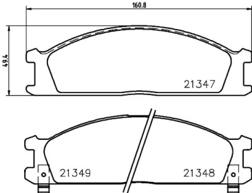 Дополнительные работы HELLA PAGID для NISSAN TERRANO I (WD21) 2.4 i 4WD