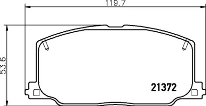 Дисковой тормозной механизм HELLA PAGID для LEXUS ES (VCV10_, VZV21_) 250 (VZV21_)