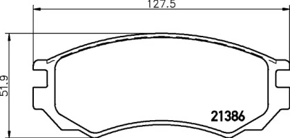 Запчасти для ТО HELLA PAGID для NISSAN SUNNY III Liftback (N14) 2.0 i 16V