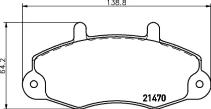 Дисковой тормозной механизм HELLA PAGID для FORD TRANSIT Фургон (E_ _) 2.0 i (EAL, EAS)