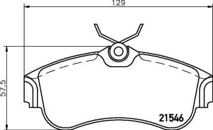 Запчасти для ТО HELLA PAGID для NISSAN PRIMERA Hatchback (P11) 2.0 16V