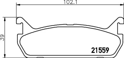 Дисковой тормозной механизм HELLA PAGID для MAZDA 323 S IV (BG) 1.8 16V Turbo 4WD