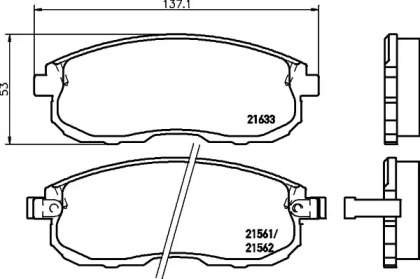 Запчасти для ТО HELLA PAGID для NISSAN 200 SX (S13) 1.8 Turbo