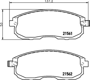 Дополнительные работы HELLA PAGID для NISSAN TEANA I (J31) 3.5