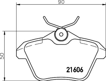 Тормозные колодки HELLA PAGID для ALFA ROMEO 164 (164_) 3.0 24V Q4 (164.K1M, 164.K1C)