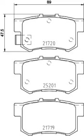Дисковой тормозной механизм HELLA PAGID для SUZUKI SX4 (EY, GY) 1.6 VVT 4x4 (RW 416)