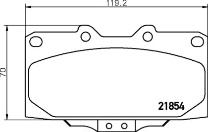 Запчасти для ТО HELLA PAGID для NISSAN 200 SX (S14) 2.0 i 16V