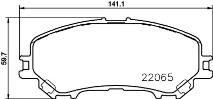 Дисковой тормозной механизм HELLA PAGID для NISSAN QASHQAI II (J11, J11_) 1.6 dCi ALL MODE 4x4-i