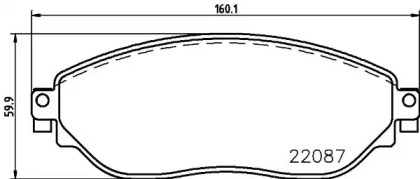 Дисковой тормозной механизм HELLA PAGID для NISSAN NV300 Kombi (X82) 1.6 dci 95