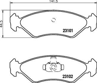Запчасти для ТО HELLA PAGID для MAZDA 121 III (JASM, JBSM) 1.8 D