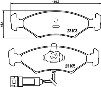 Запчасти для ТО HELLA PAGID для FORD FIESTA III (GFJ) 1.6