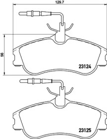 Дисковой тормозной механизм HELLA PAGID для PEUGEOT 306 Кабриолет (7D, N3, N5) 1.8 16V