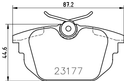 Тормозные колодки HELLA PAGID для ALFA ROMEO 146 (930_) 1.7 i.e. 16V (930.B1)