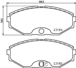 Запчасти для ТО HELLA PAGID для NISSAN CEFIRO III седан (A33) 3.0
