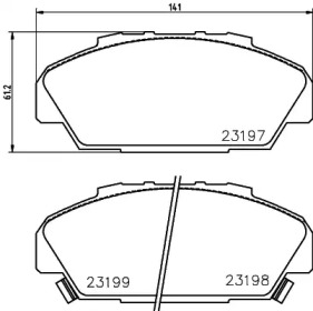 Запчасти для ТО HELLA PAGID для HONDA ACCORD IV (CB) 2.2 i 16V (CB7)