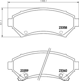 Запчасти для ТО HELLA PAGID для CHEVROLET IMPALA седан 3.8 V6