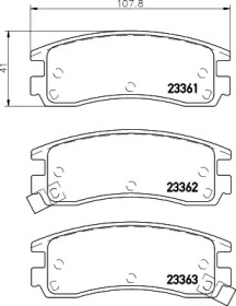 Запчасти для ТО HELLA PAGID для CHEVROLET IMPALA седан 3.8 V6