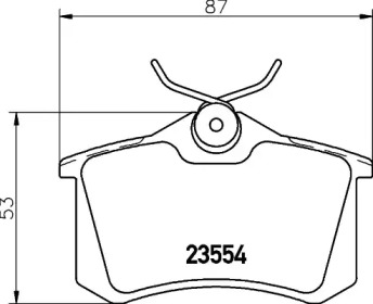 Дополнительные работы HELLA PAGID для VW GOLF II (19E, 1G1) 1.8 GTI 16V