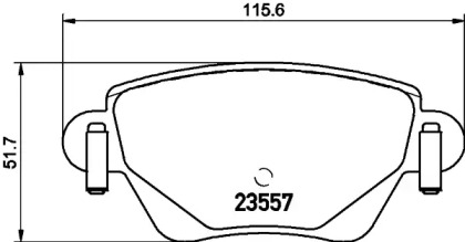 Дисковой тормозной механизм HELLA PAGID для JAGUAR X-TYPE Estate (X400) 2.0 D