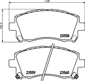 Дополнительные работы HELLA PAGID для SUBARU IMPREZA седан (GD) 2.0 i AWD