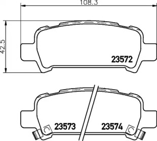Дополнительные работы HELLA PAGID для SUBARU IMPREZA седан (GD) 2.0 i AWD