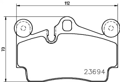 Дополнительные работы HELLA PAGID для PORSCHE CAYENNE (9PA) Turbo 4.5