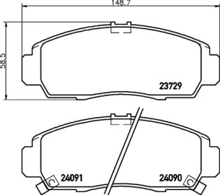 Дополнительные работы HELLA PAGID для HONDA CIVIC VII Hatchback (EU, EP, EV) 2.0 i Sport