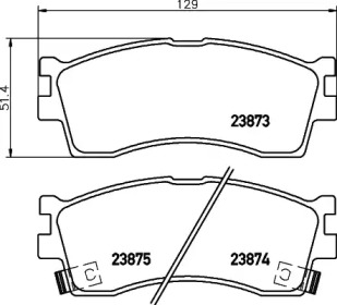 Дополнительные работы HELLA PAGID для KIA RIO универсал (DC) 1.3
